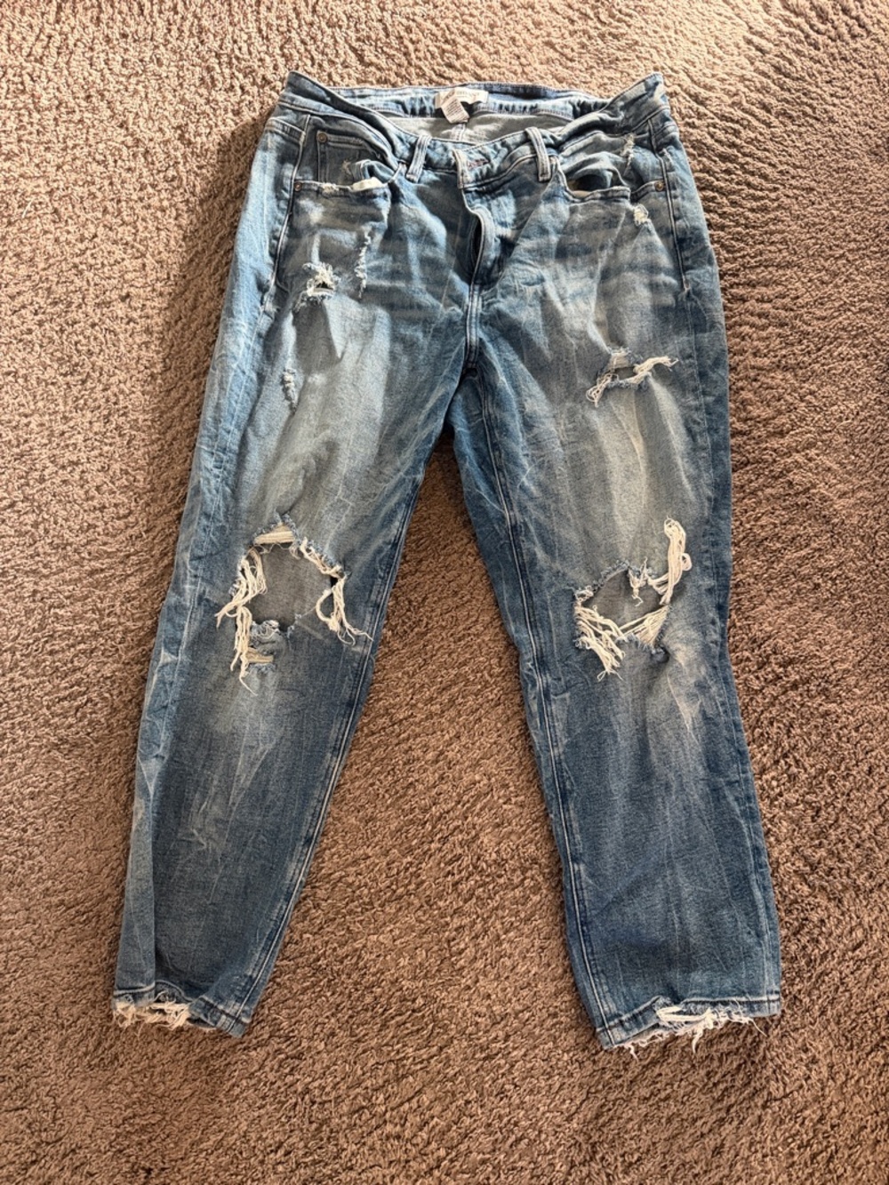 Lane Bryant Distressed Light Blue Women's Jeans